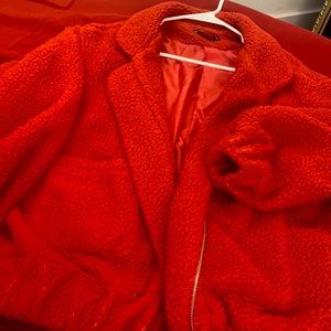 Red teddy jacket